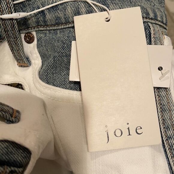 Joie Gracelyn Borderline White Blue High Rise Jean - Picture 6 of 11